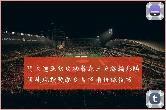 阿夫迪亚助攻杨瀚森三分球精彩瞬间展现默契配合与华丽传球技巧